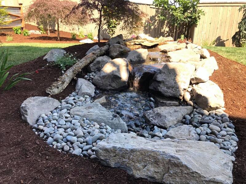 Pondless Waterfall Backyard Waterfall Waterfall Construction